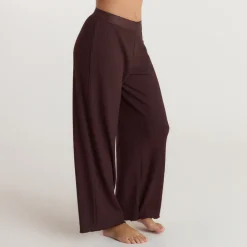 Soft Waffle Pyjama-Hose - Dunkle Schokolade