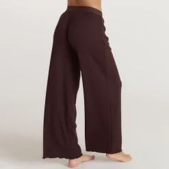 Soft Waffle Pyjama-Hose - Dunkle Schokolade