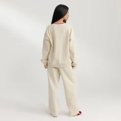 V-Neck Pullover - Haferflocken