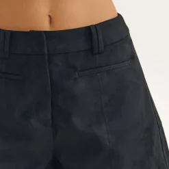 Wildledershorts - Schwarz